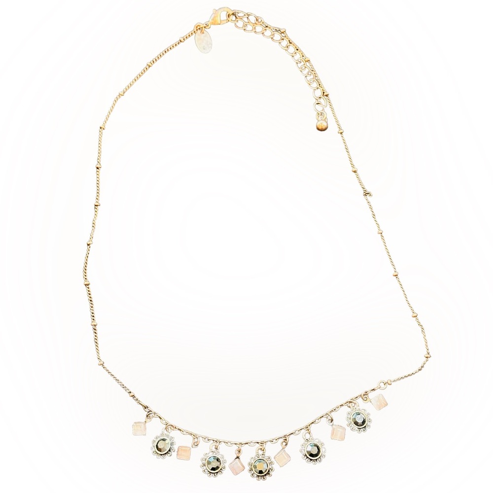 Delicate Copper & grey Necklace